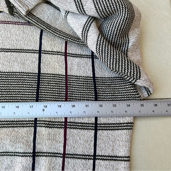 Vintage Gant Sweater Hand Framed Golf Striped Tan Grandpa 100% Cotton Men Size L - Picture 5 of 7